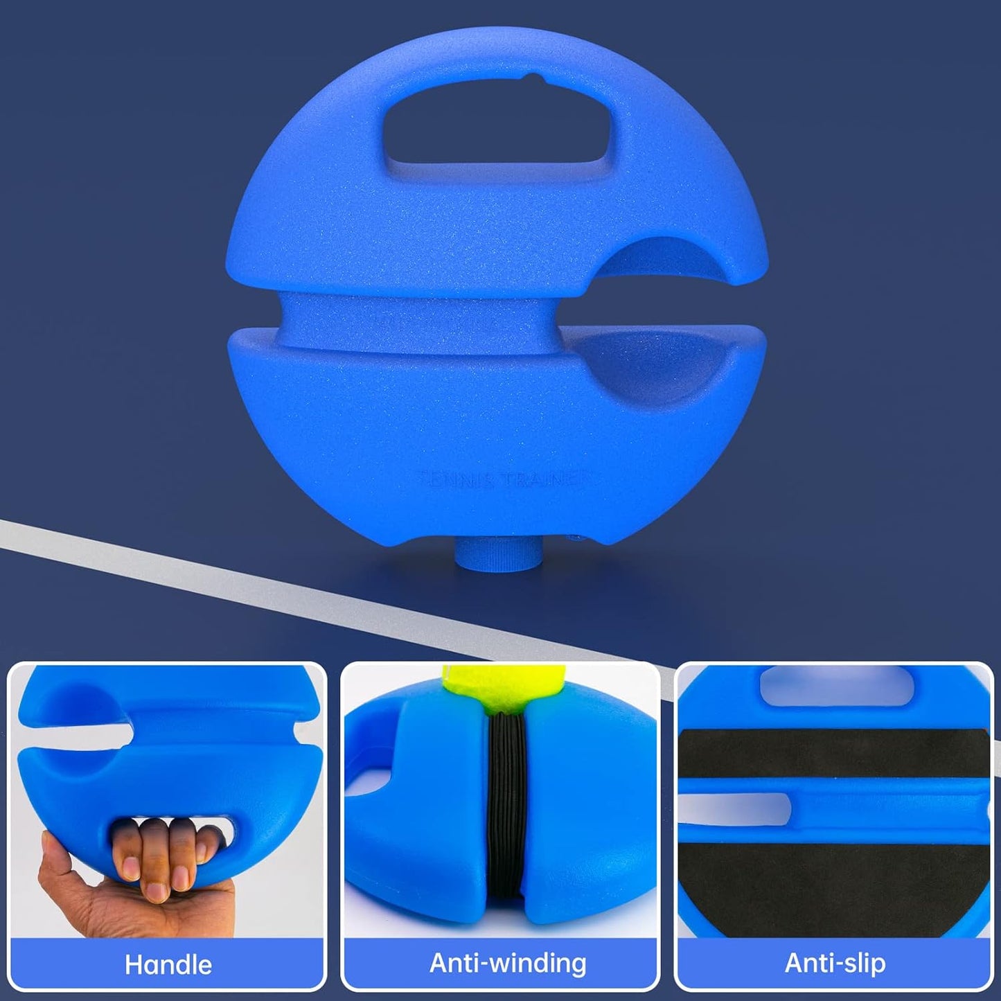 Tennis Trainer Rebound Ball Solo Tennis Training Equipment Self Tennis Pracitce