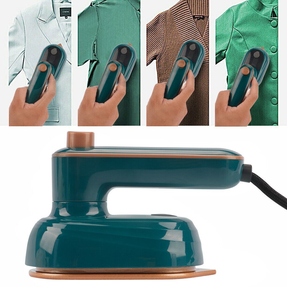 Portable Steam Iron for Clothes: Travel-Friendly Steamer, 1000W Handheld Iron Supports Dry and Wet Ironing, Rapid 15s Heat Up, 180° Rotatable Mini Steam Iron Ideal for Home and Travel