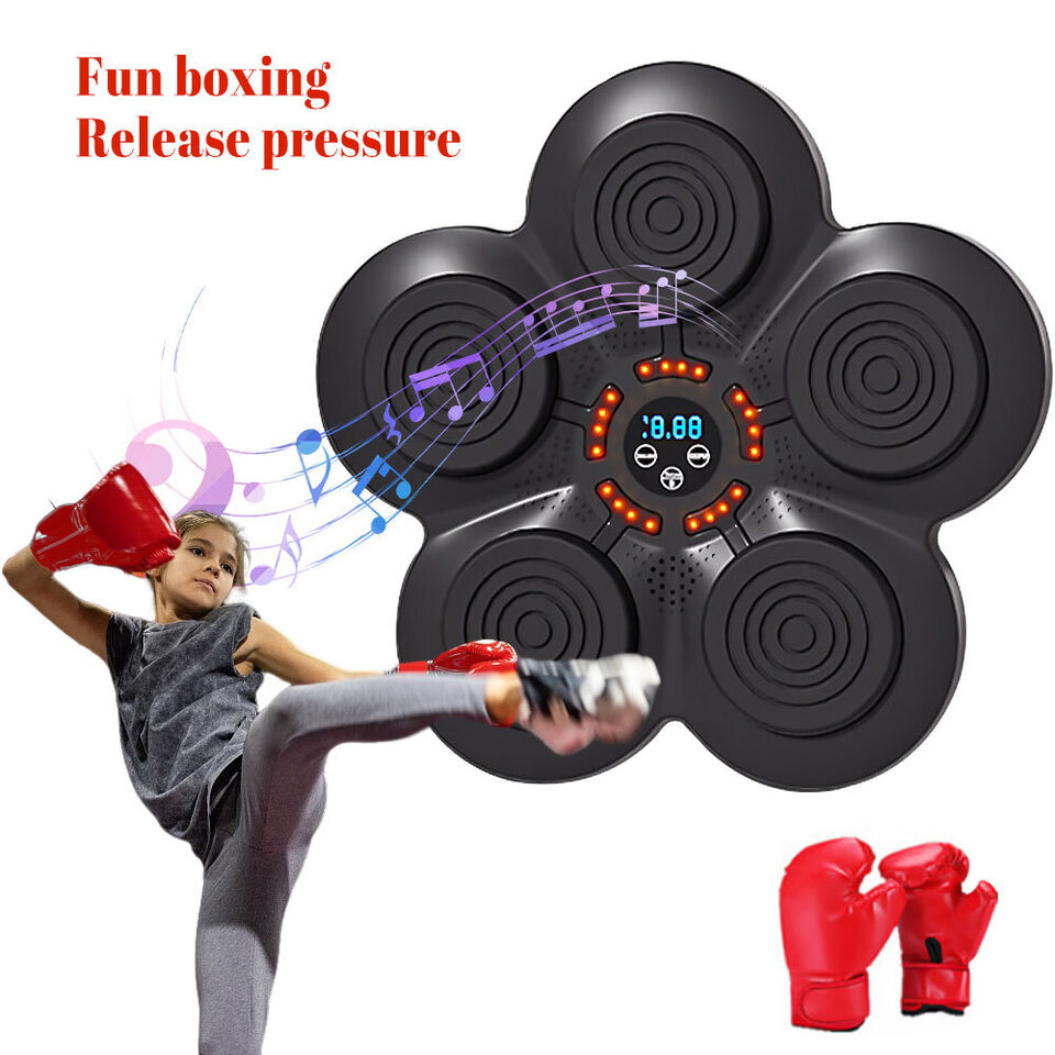 Boxing Machine Wall Target Training with Bluetooth Connectivity and Gloves