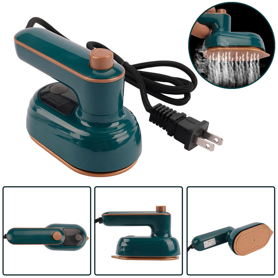 Portable Steam Iron for Clothes: Travel-Friendly Steamer, 1000W Handheld Iron Supports Dry and Wet Ironing, Rapid 15s Heat Up, 180° Rotatable Mini Steam Iron Ideal for Home and Travel