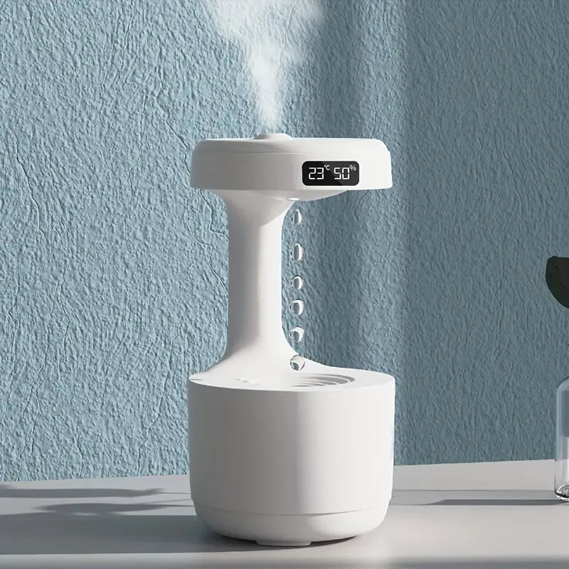 Premium Touch-Controlled Humidifier with Water Drip Feature - USB Powered, Compact Design for Comfortable Living Spaces up to 30m²