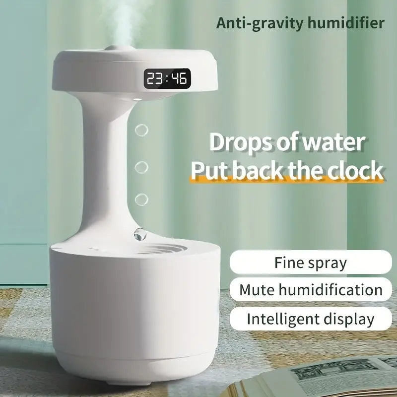 Premium Touch-Controlled Humidifier with Water Drip Feature - USB Powered, Compact Design for Comfortable Living Spaces up to 30m²