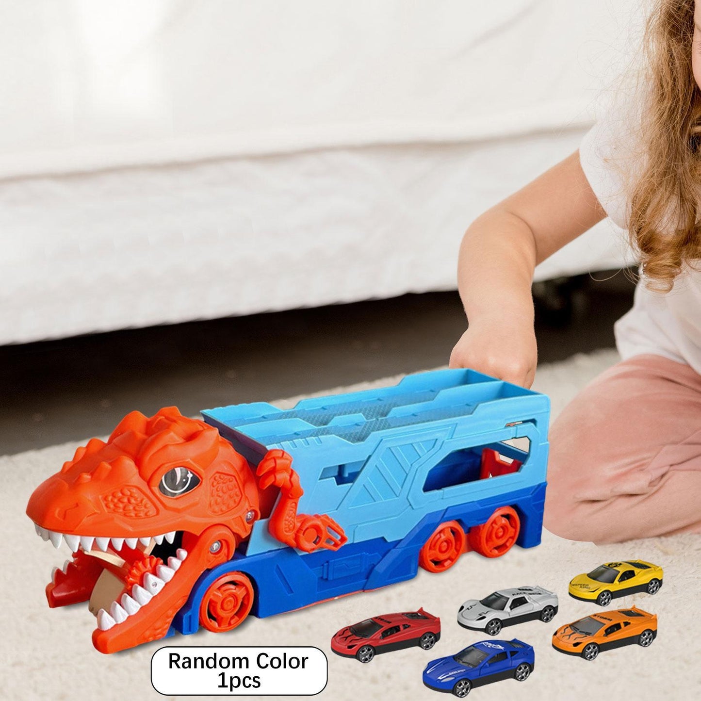 Dinosaur Transport Truck Carrier Novelty Educational Toy Children Dinosaur