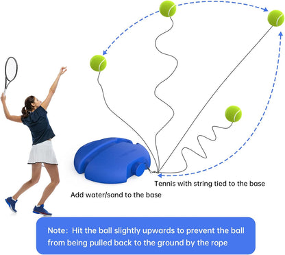 Tennis Trainer Rebound Ball Solo Tennis Training Equipment Self Tennis Pracitce