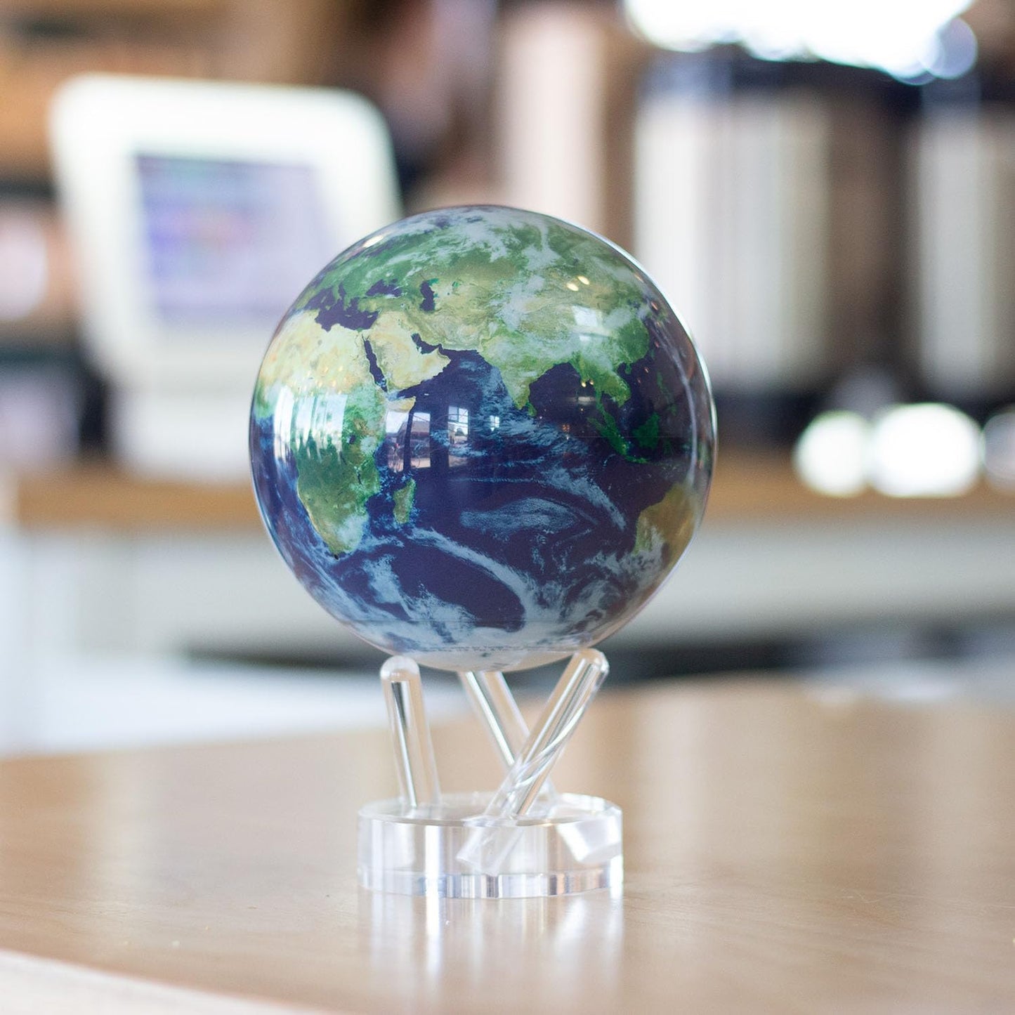 MOVA Globe 4.5" Earth with Clouds Satellite view Brand New