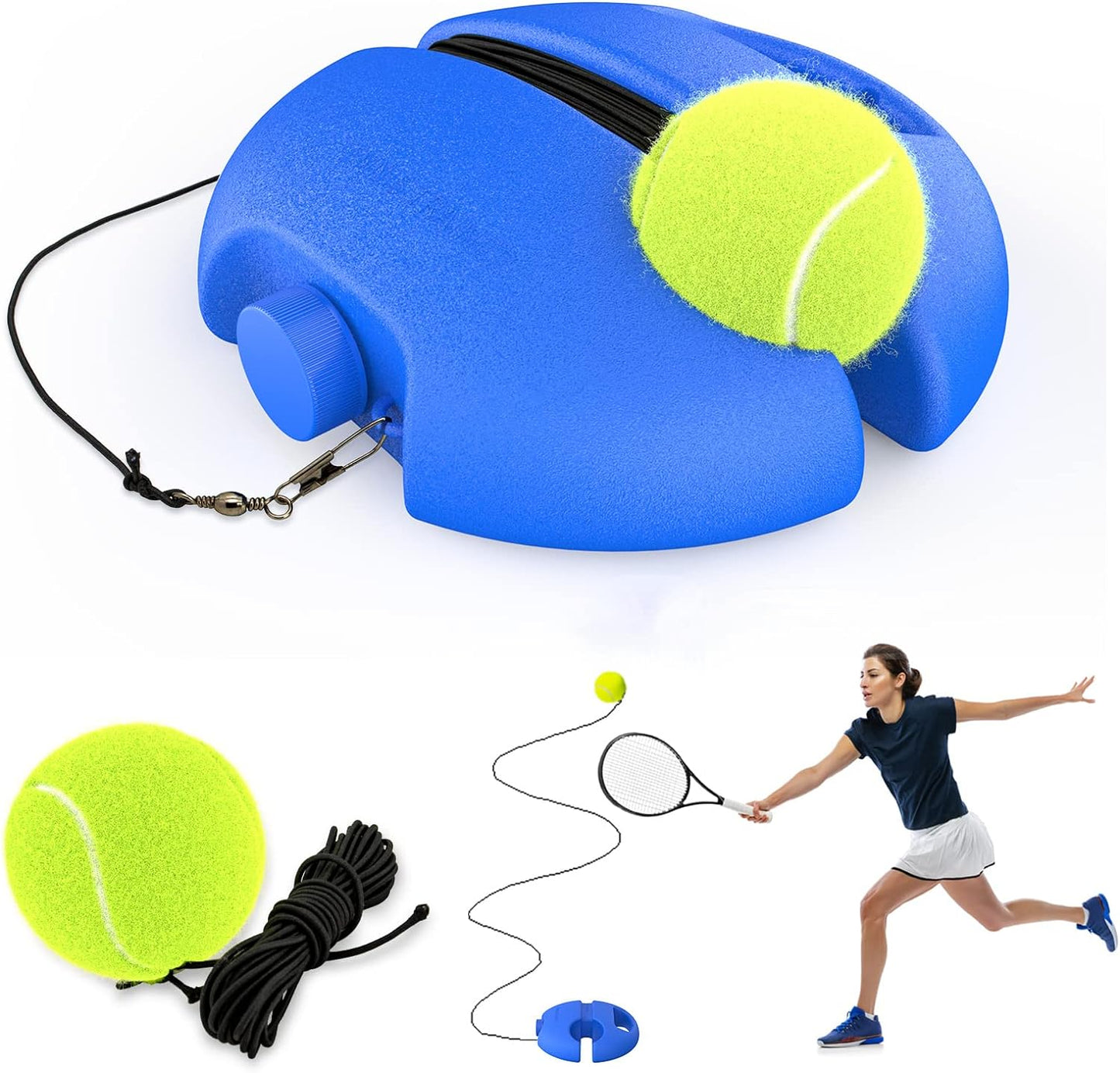 Tennis Trainer Rebound Ball Solo Tennis Training Equipment Self Tennis Pracitce
