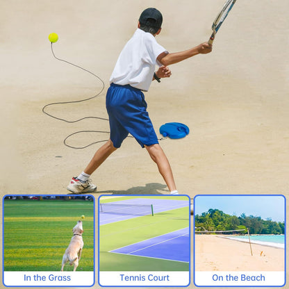 Tennis Trainer Rebound Ball Solo Tennis Training Equipment Self Tennis Pracitce