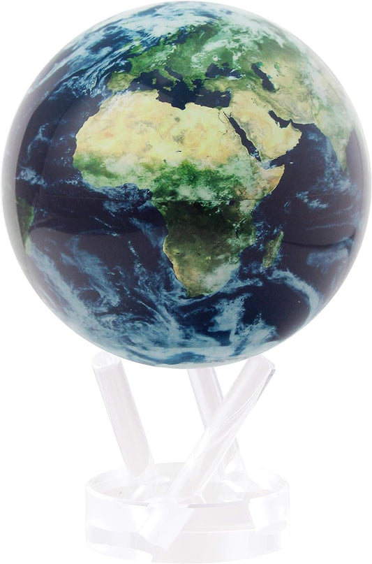 MOVA Globe 4.5" Earth with Clouds Satellite view Brand New