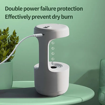 Premium Touch-Controlled Humidifier with Water Drip Feature - USB Powered, Compact Design for Comfortable Living Spaces up to 30m²