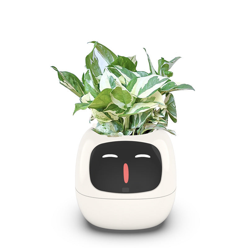 New USB-Powered Self-Watering Planter – Eco-Friendly PP Resin, Round Design
