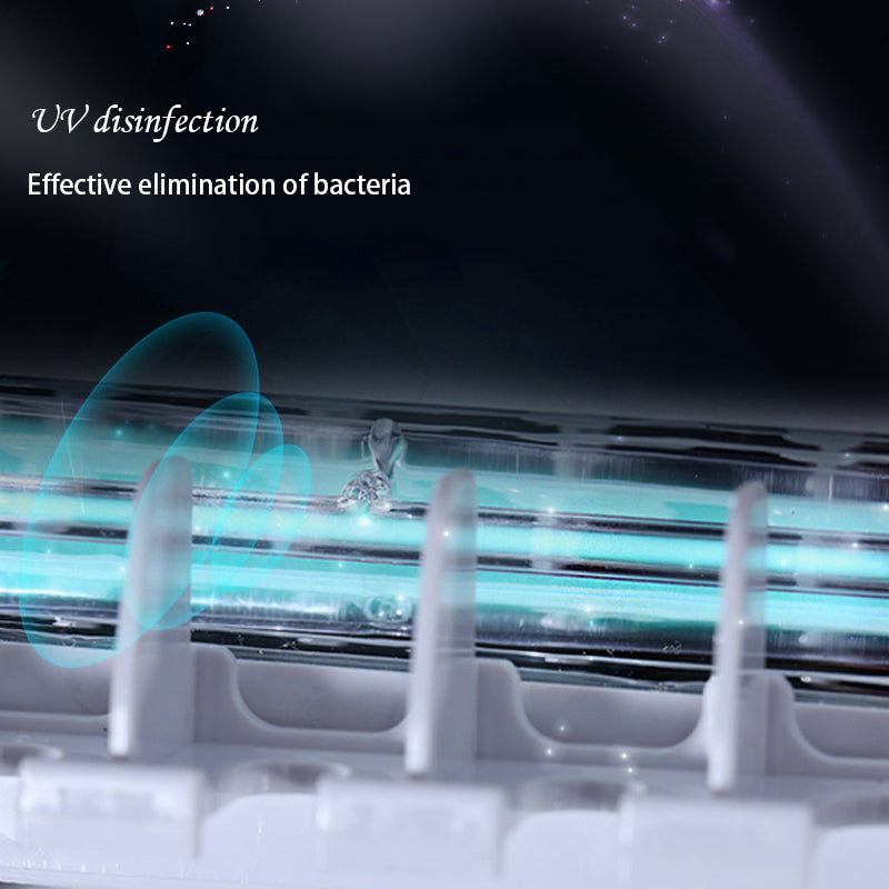 Toothbrush Sanitizer w/ Automatic Toothpaste Dispenser: Ensure a Hygienic Smile with UV Technology