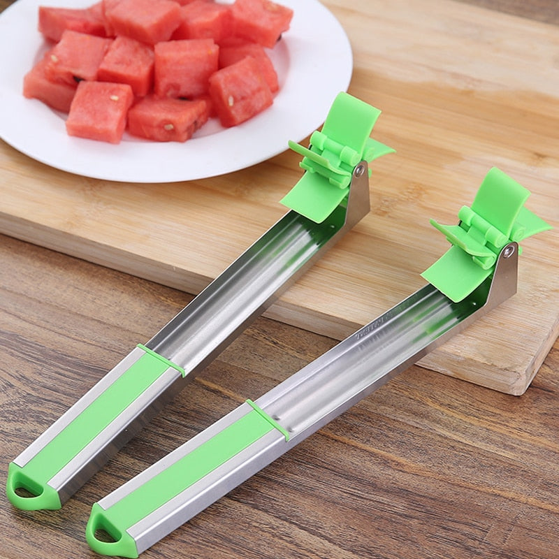Effortless Watermelon Cutting Made Fun with the Windmill Shape Slicer | Stainless Steel Cutter
