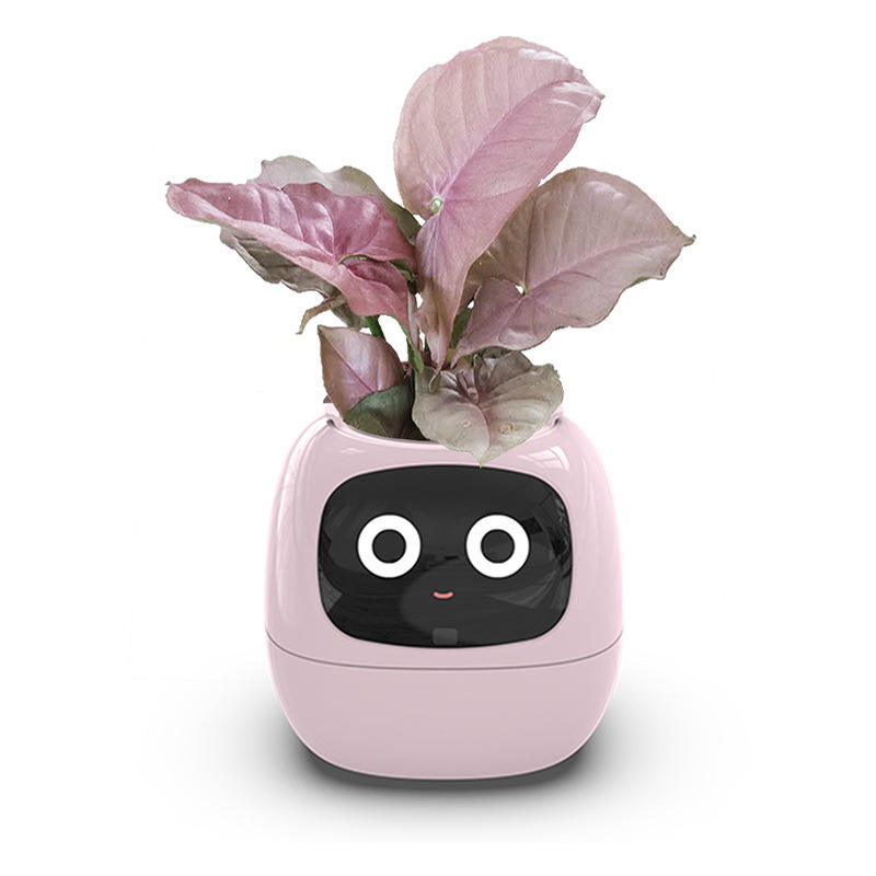 New USB-Powered Self-Watering Planter – Eco-Friendly PP Resin, Round Design