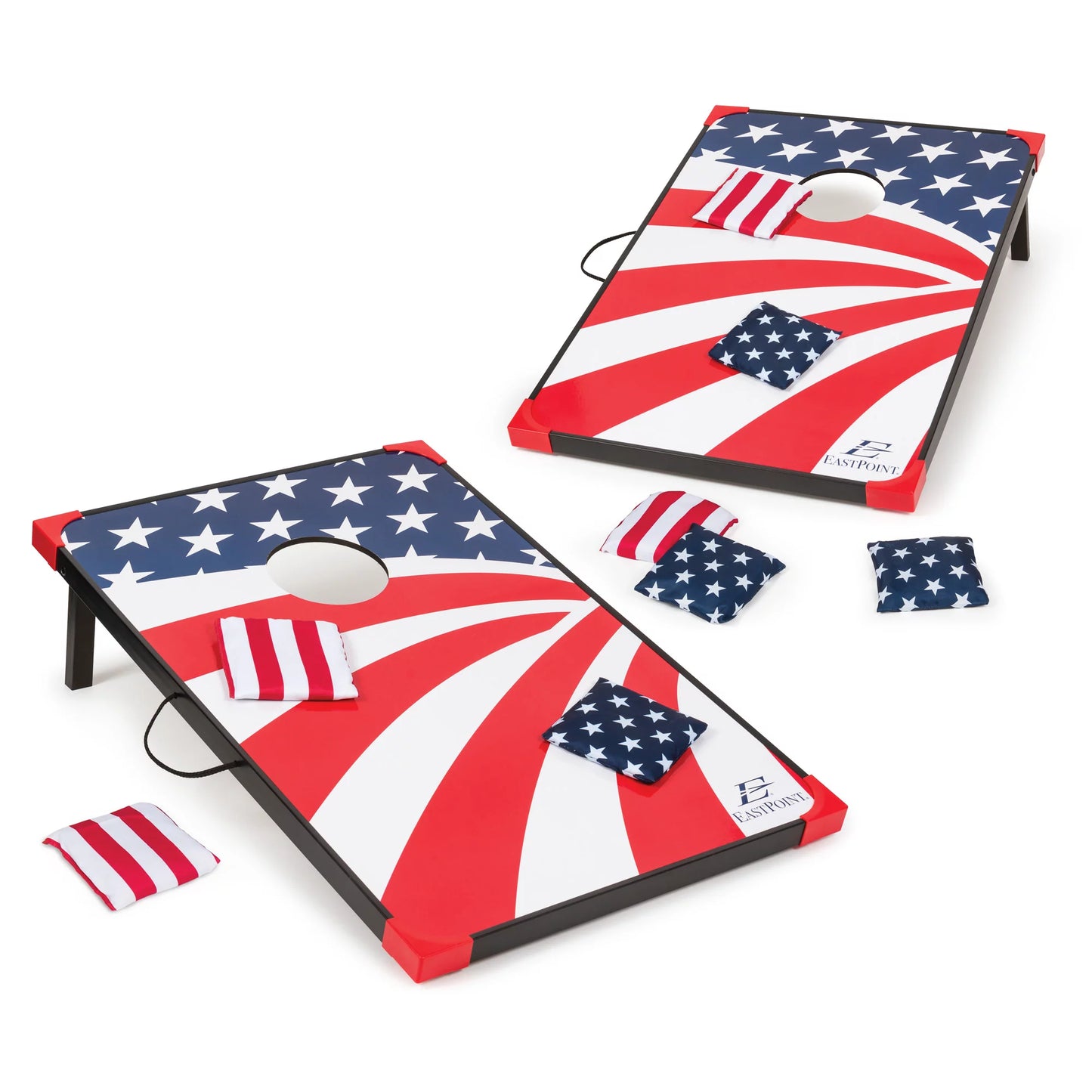 Patriotic Americana Cornhole Boards – Red, White, and Blue Celebration Edition
