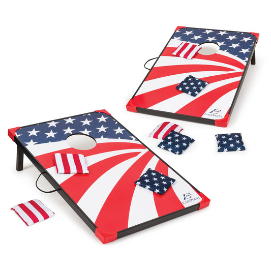 Patriotic Americana Cornhole Boards – Red, White, and Blue Celebration Edition