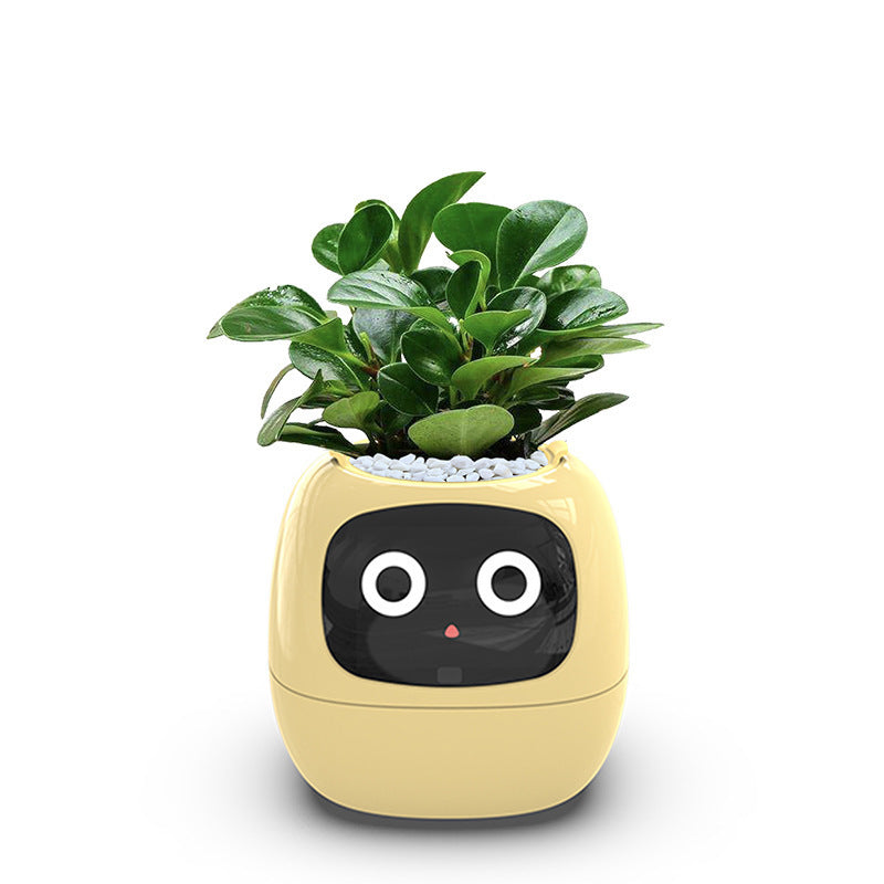 New USB-Powered Self-Watering Planter – Eco-Friendly PP Resin, Round Design