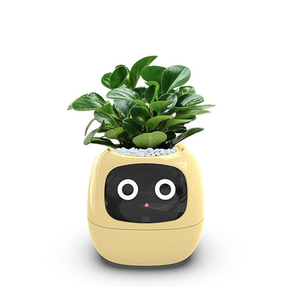 New USB-Powered Self-Watering Planter – Eco-Friendly PP Resin, Round Design