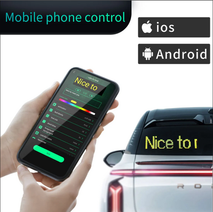 Outdoor Programmable Flexible LED Display Panel - Ideal for Car Shops, Scrolling Advertisements, and Custom Pixel Configurations
