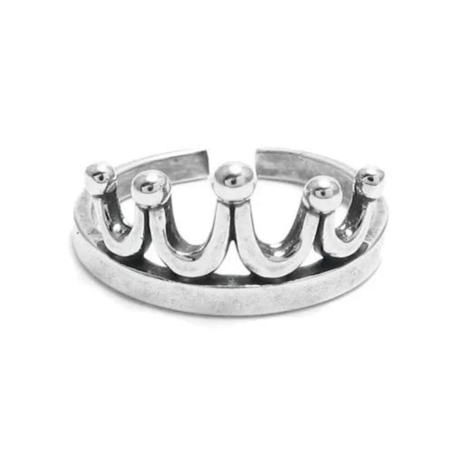 Toe Ring for Women | 925 Sterling Silver Crown Ring for Her | Adjustable Tiara Toe Finger Ring | Gift for Anniversary