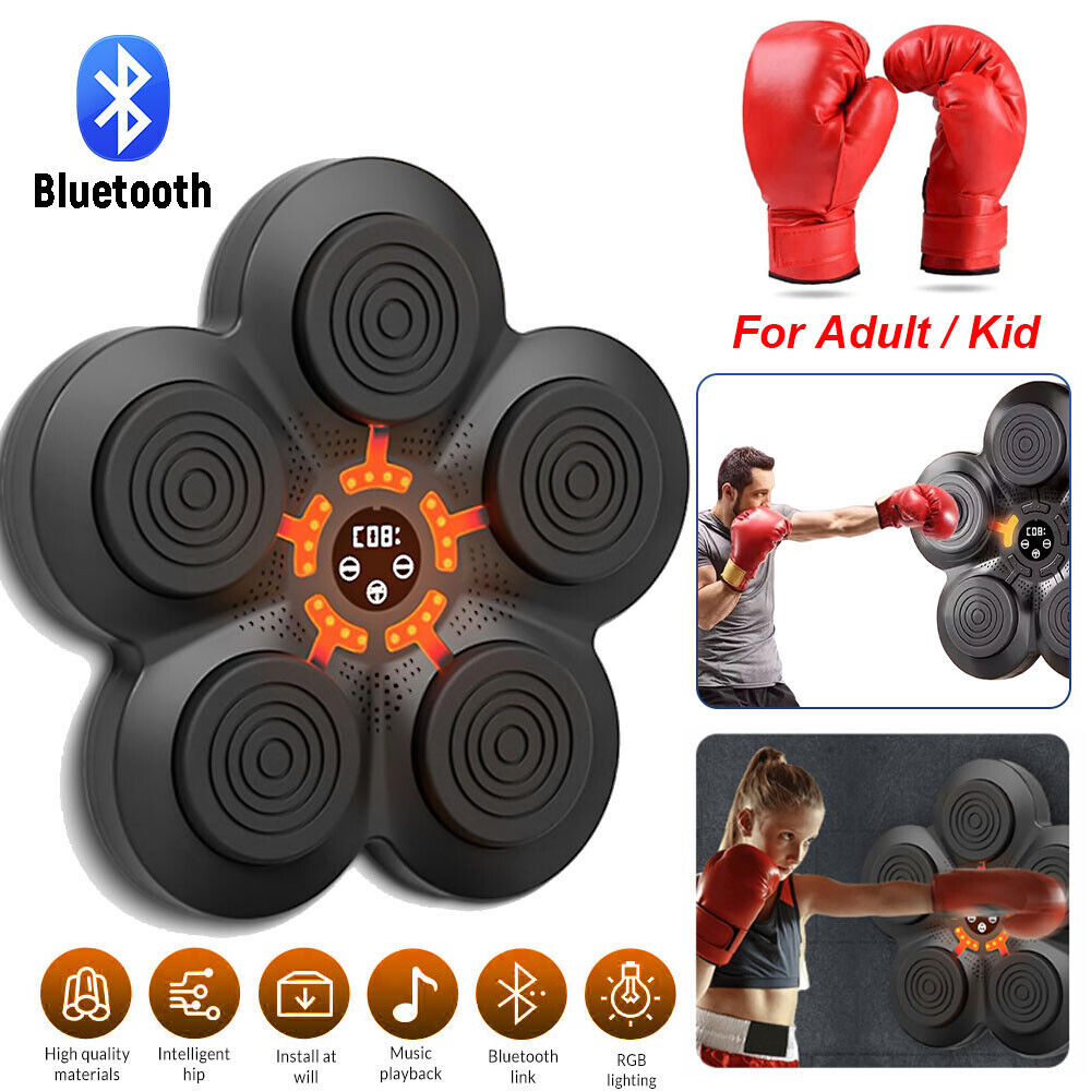 Boxing Machine Wall Target Training with Bluetooth Connectivity and Gloves