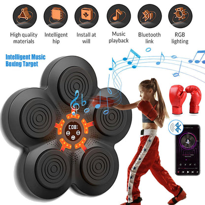 Boxing Machine Wall Target Training with Bluetooth Connectivity and Gloves