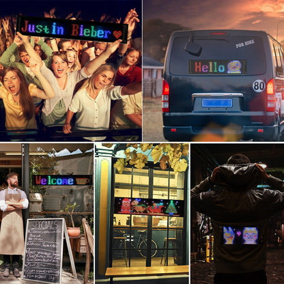 Outdoor Programmable Flexible LED Display Panel - Ideal for Car Shops, Scrolling Advertisements, and Custom Pixel Configurations