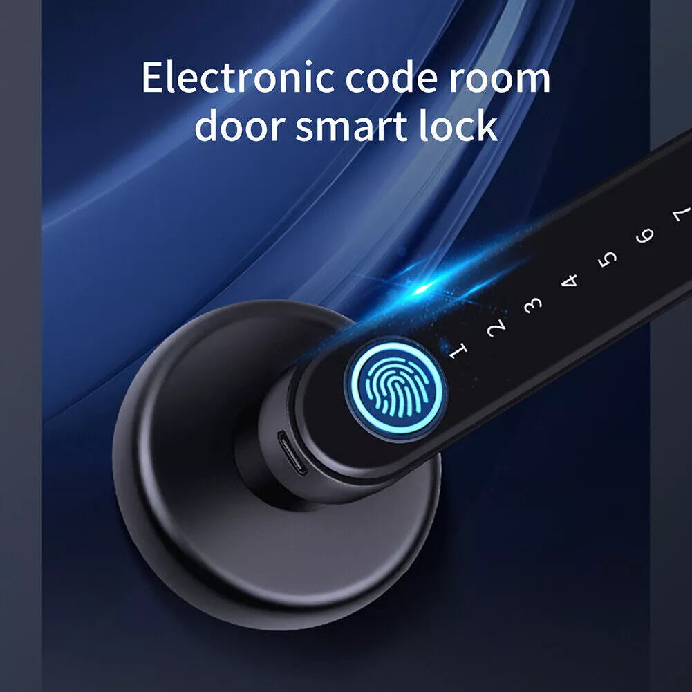 Fingerprint Biometric Smart Door Lock with Backup Code and Key Option