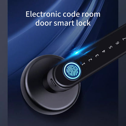 Fingerprint Biometric Smart Door Lock with Backup Code and Key Option