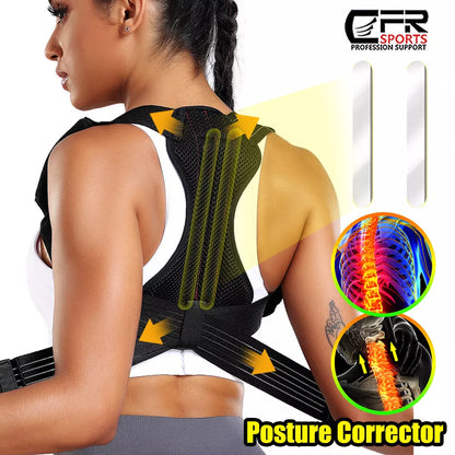 Adjustable Back and Shoulder Posture Corrector for Men and Women