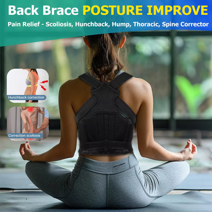Adjustable Back and Shoulder Posture Corrector for Men and Women