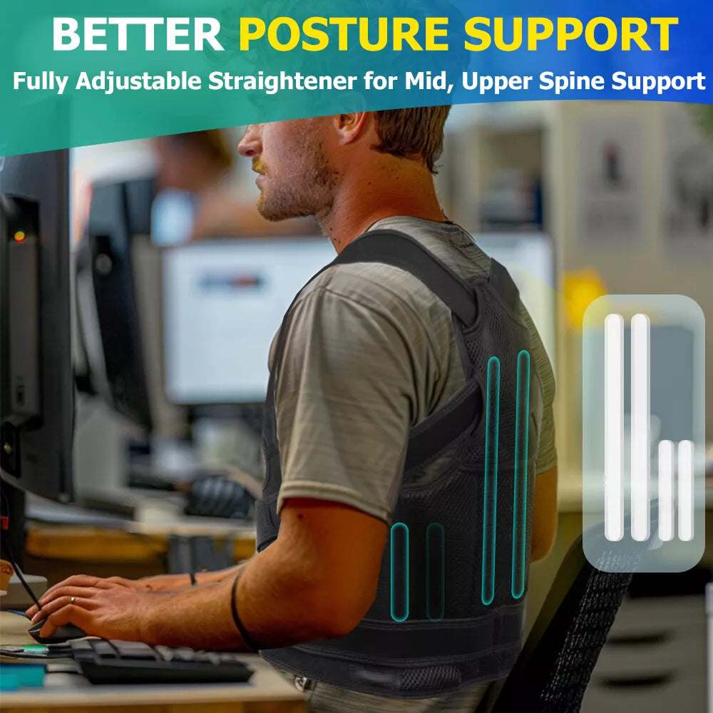 Adjustable Back and Shoulder Posture Corrector for Men and Women