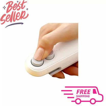 Mini SnacksBag Sealer Rechargeable 2 in 1 Bag Heat Sealer with Cutter for Chip