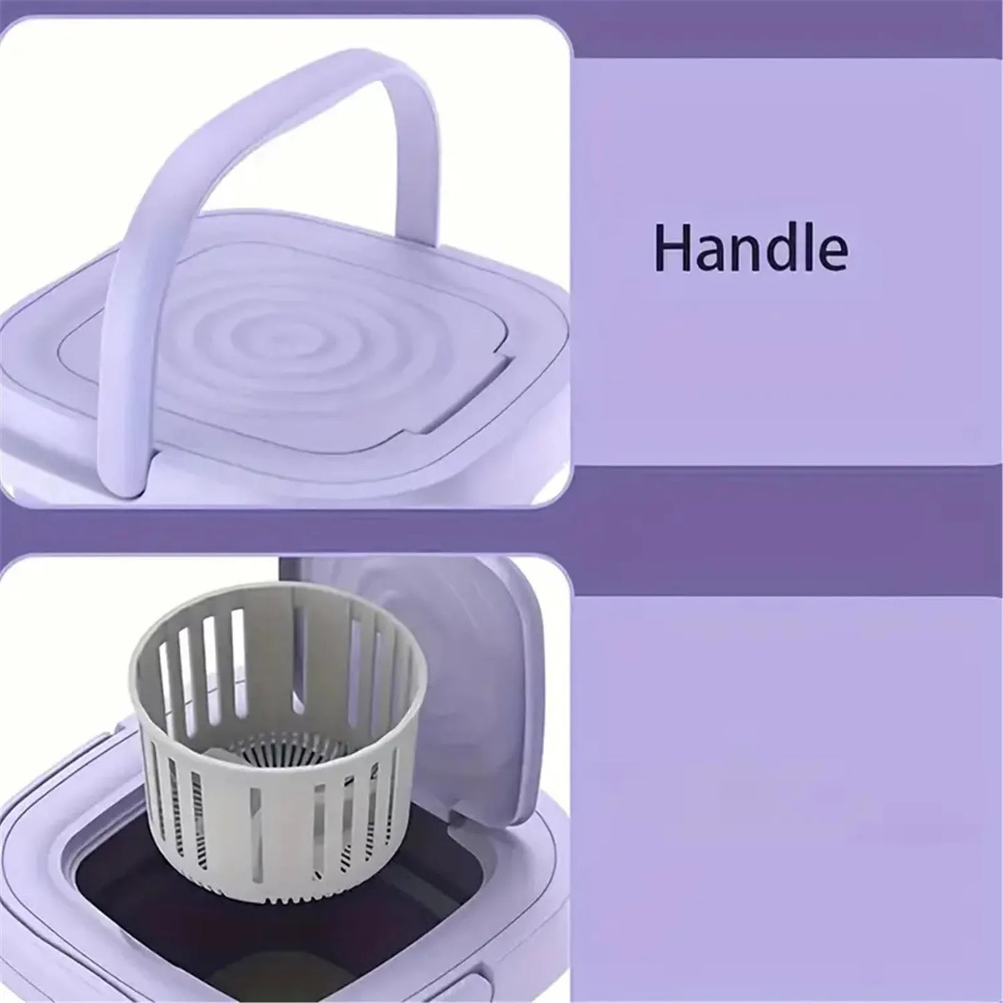 Portable Washing Machine Mini Washer Foldable Washer and Spin Dryer Small Travel