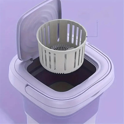 Portable Washing Machine Mini Washer Foldable Washer and Spin Dryer Small Travel