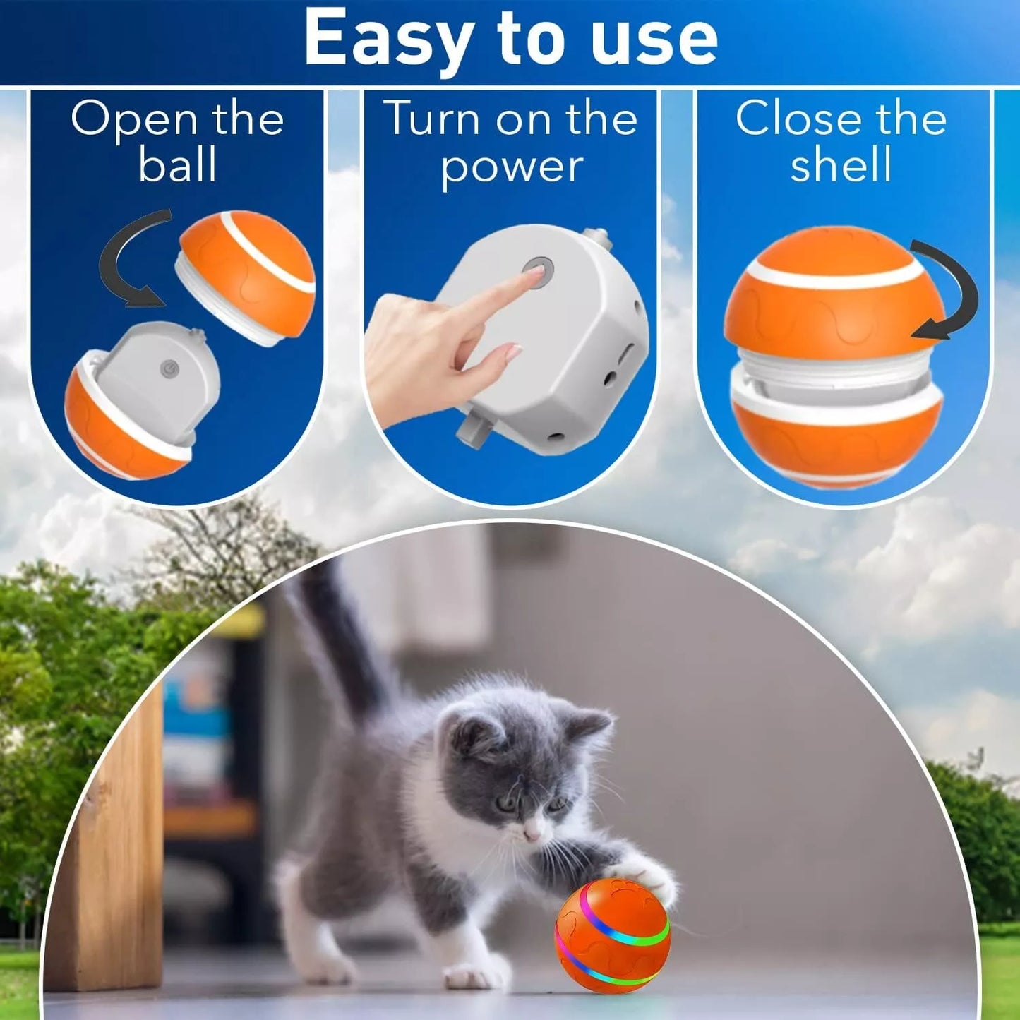 Interactive LED Flash Pet Ball for Dogs with Remote Control – Engaging Dog Toy with Flashing Lights for Active Playtime