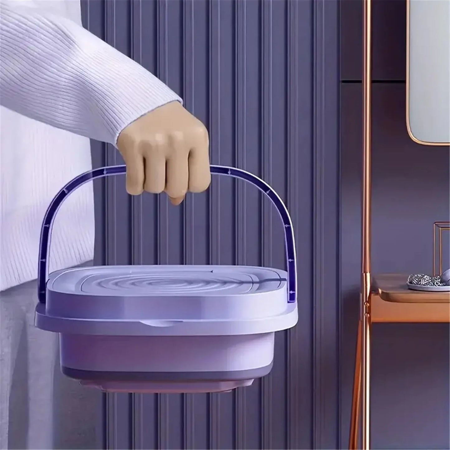 Portable Washing Machine Mini Washer Foldable Washer and Spin Dryer Small Travel