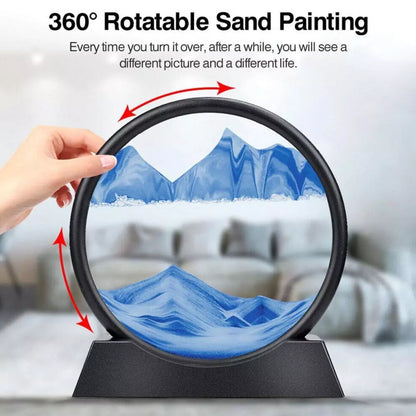 Sand Motion Art Flowing Picture Moving Sand Frame 3D Sandscape in Motion