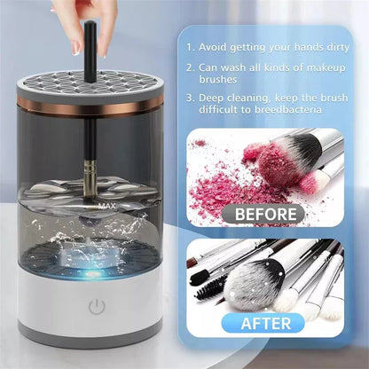 Electric Makeup Brush Cleaner Automatic Cosmetic Brushes Cleaning Machine