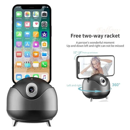 AI Auto Face Tracking 360° Rotation Gimbal Stabilizer