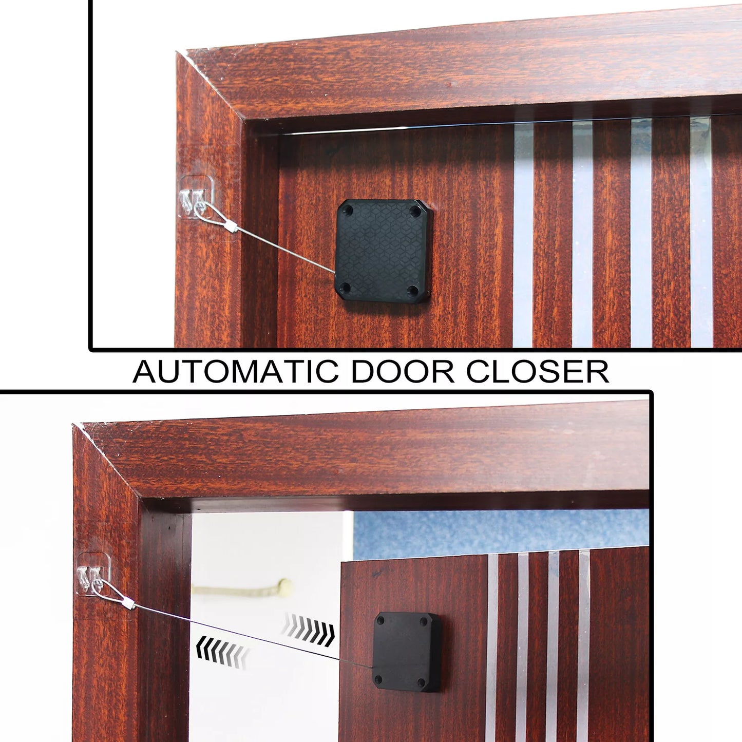 Punch-free Automatic Sensor Door Closer for Home Office Doors Self Closing Off