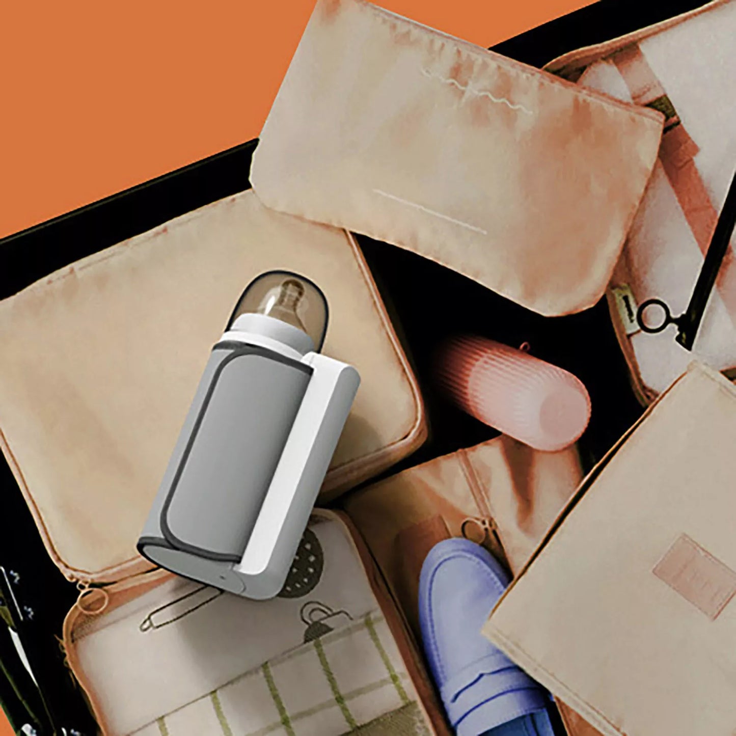 Portable Rechargeable Bottle Warmer Travel Wireless Portable Baby Milk Warmer US