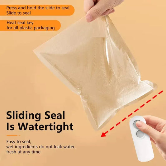 Mini SnacksBag Sealer Rechargeable 2 in 1 Bag Heat Sealer with Cutter for Chip