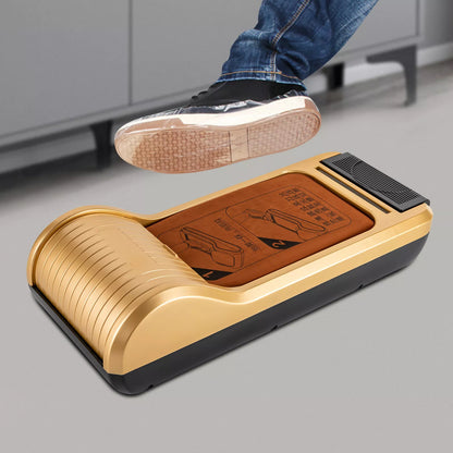 Automatic Shoe Cover Dispenser with Step-on Operation – Includes 1 Roll of Film, Portable Design