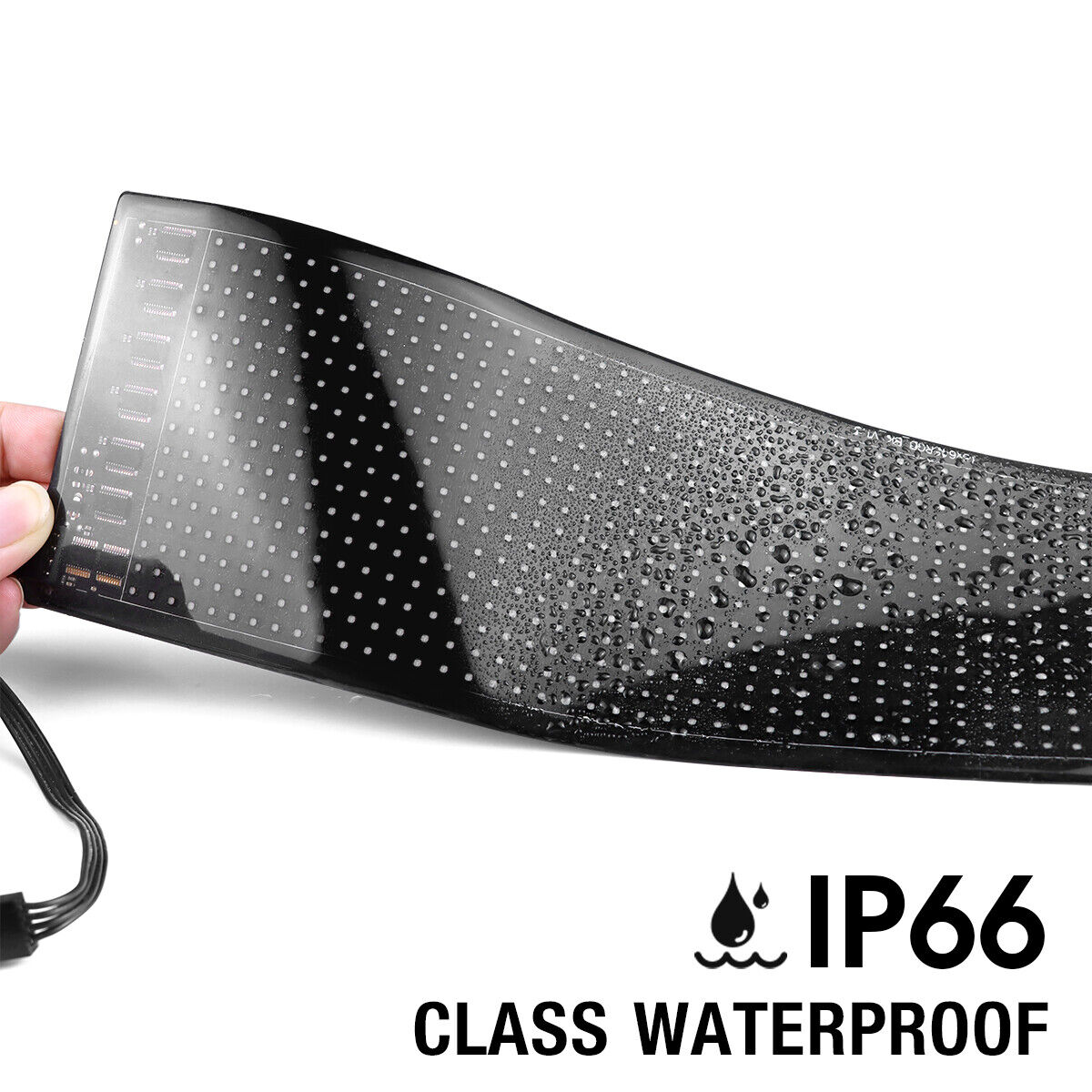 Outdoor Programmable Flexible LED Display Panel - Ideal for Car Shops, Scrolling Advertisements, and Custom Pixel Configurations