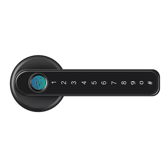 Fingerprint Biometric Smart Door Lock with Backup Code and Key Option