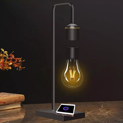 Magnetic Levitating Light Bulb with Luxury Wireless Charging Pad Office Gifts