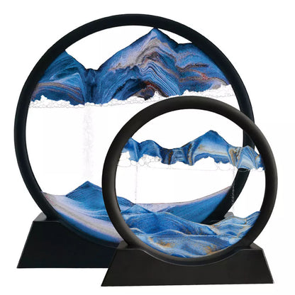 Sand Motion Art Flowing Picture Moving Sand Frame 3D Sandscape in Motion