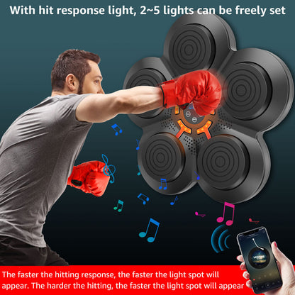 Boxing Machine Wall Target Training with Bluetooth Connectivity and Gloves