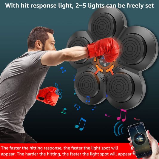 Boxing Machine Wall Target Training with Bluetooth Connectivity and Gloves