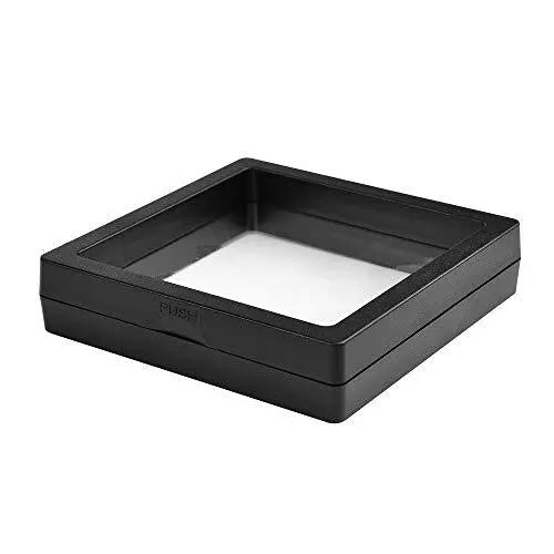 Set of 10 Pcs Black 3D Floating Frame Display Holder Stands